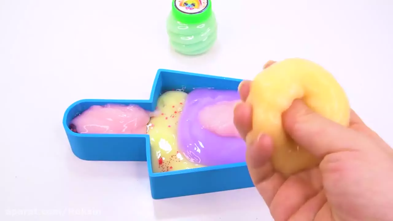 وقتی خمیرها جان می‌گیرند! دنیای شاد اسلایم و خمیربازی خانگی:: سرگرمی کودکانه:: خمیر شاینی