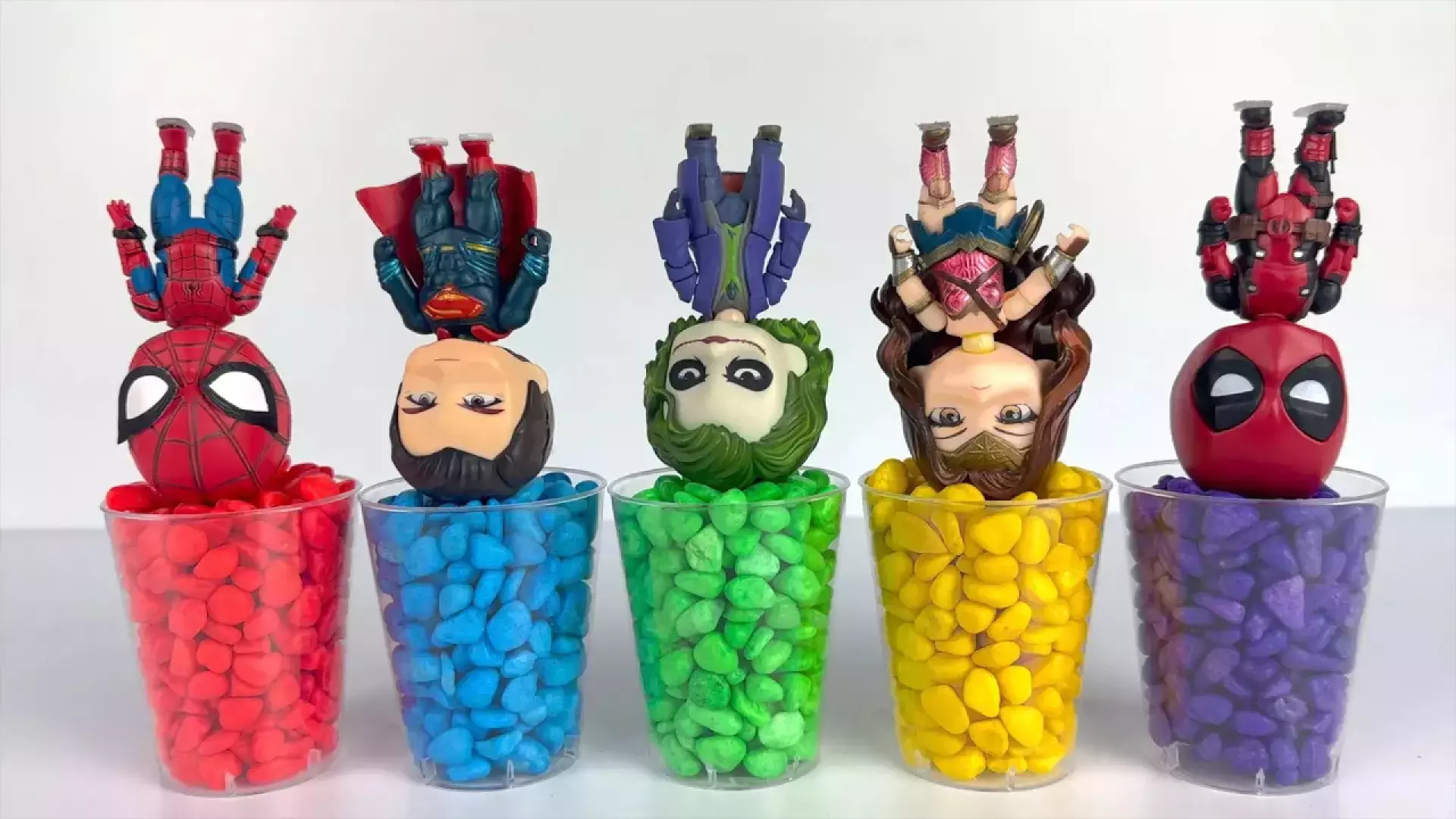 خمیر بازی کودکانه ؛ ساخت کاردستی با ابرقهرمانان ، فیلم آموزشی کودک پیش دبستانی