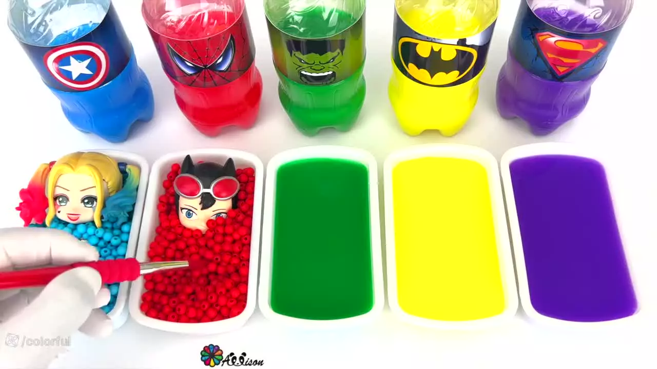 خمیربازی دخترانه - آموزش ساخت خمیر با ابرقهرمانان دختر - کودک سرگرمی