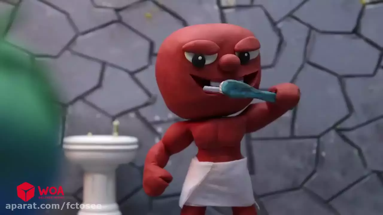 کارتون خمیربازی | پسر آرام و دختر بد | داستان خنده دار