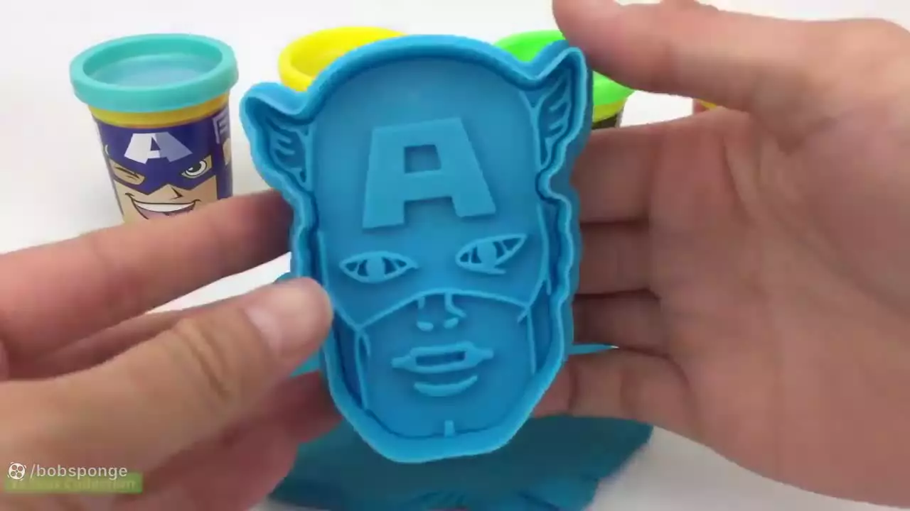 خمیر بازی قالب ابر قهرمانان _ آموزش خمیر بازی _ خمیر های رنگارنگ