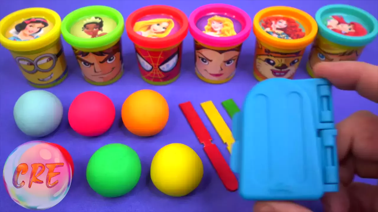 ساخت بستنی رنگین با خمیر مجسمه &quot; آموزش خمیر بازی و رنگها &quot; بازی و سرگرمی