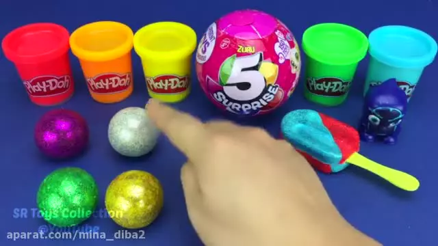 آموزش رنگها و اعداد انگلیسی به کودکان با خمیر بازی رنگی