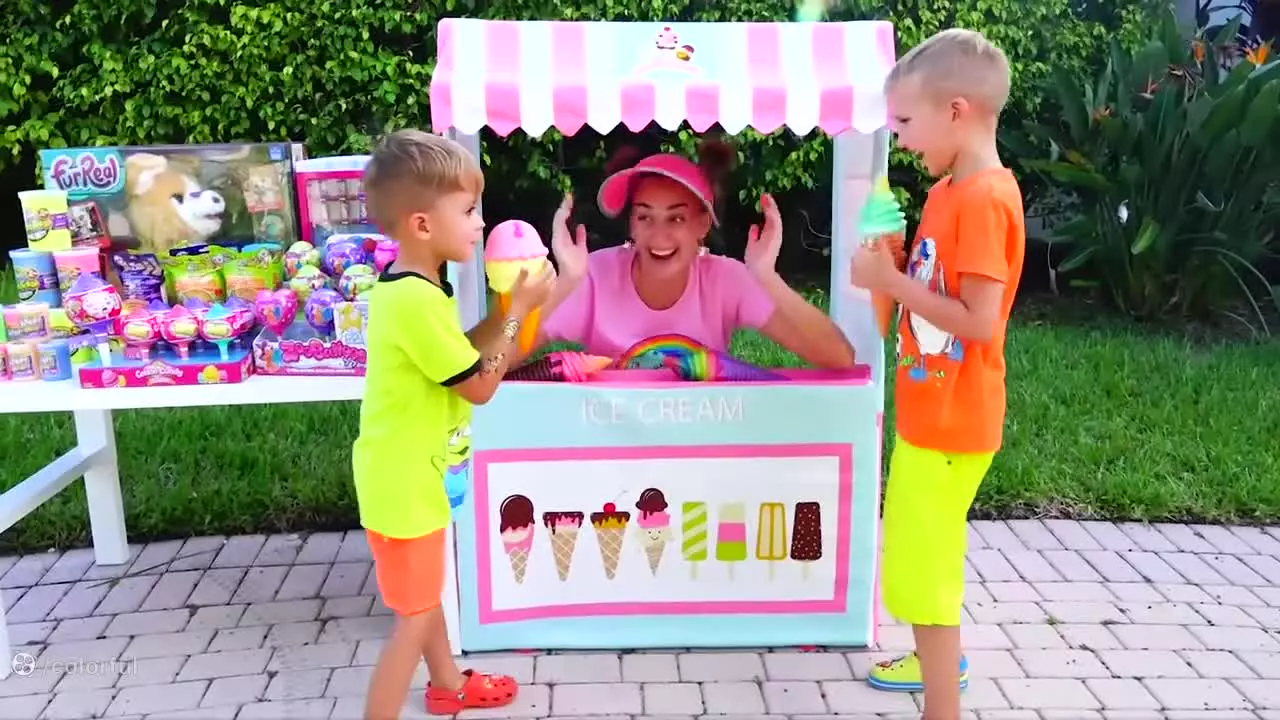 ولاد و نیکی-کارتون ولاد و نیکی جدید طولانی بازی برنامه کودک چالش فروشگاه بستنی