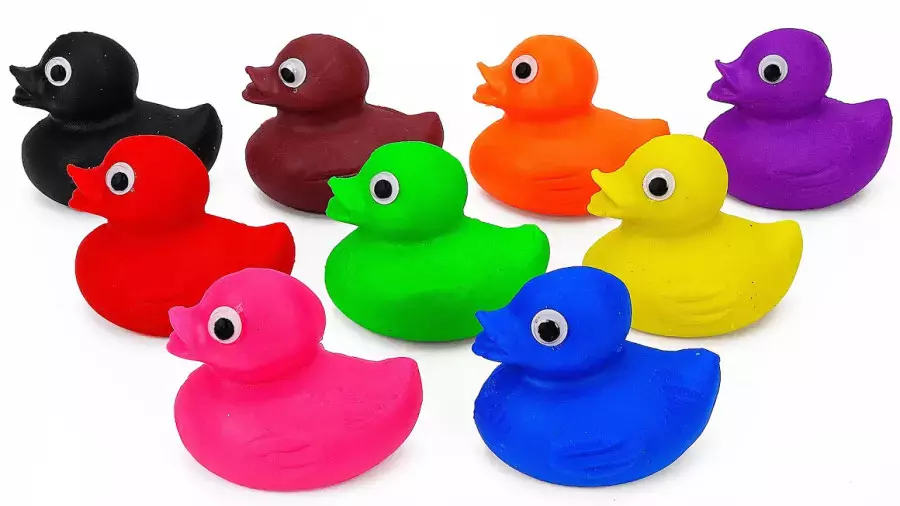 خمیربازی اسلایم - ساخت اردک کالرفول - اسلایم بازی کودکانه - اسلایم اسمر - اسلایم