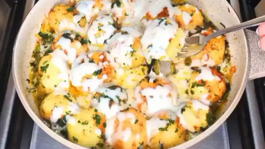 پخت سیب زمینی آبپز با پنیر پیتزا || غذای فوری