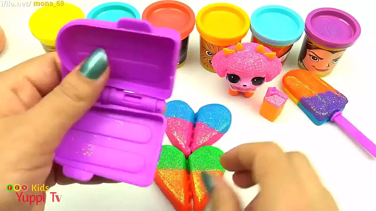 کارتون خمیر بازی _ساخت بستنی