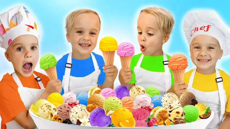 ولاد-ولاد و نیکی-کارتون ولاد و نیکی جدید طولانی بازی برنامه کودک چالش بستنی