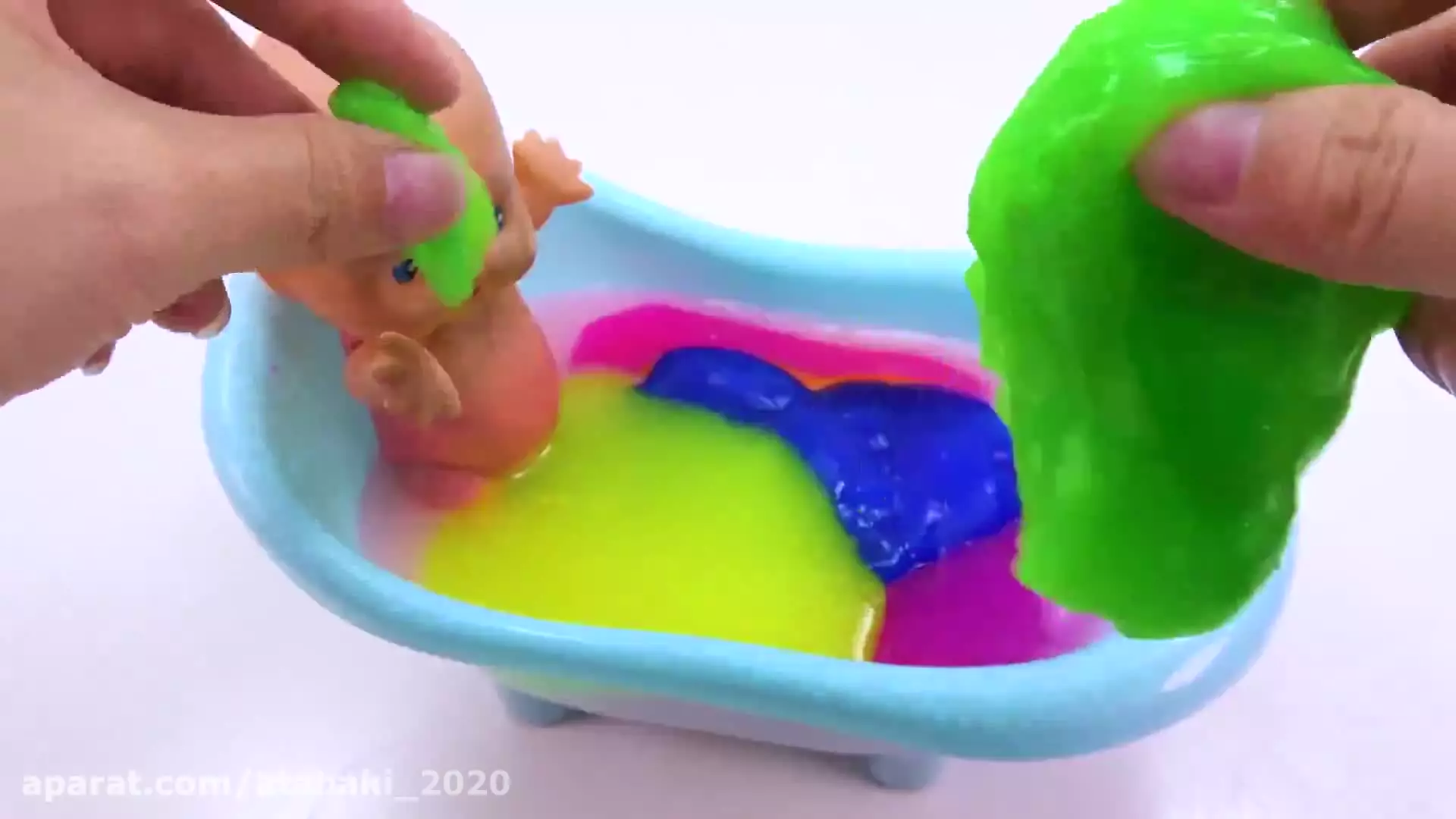 کارتون اسلایم بازی خمیربازی جدید