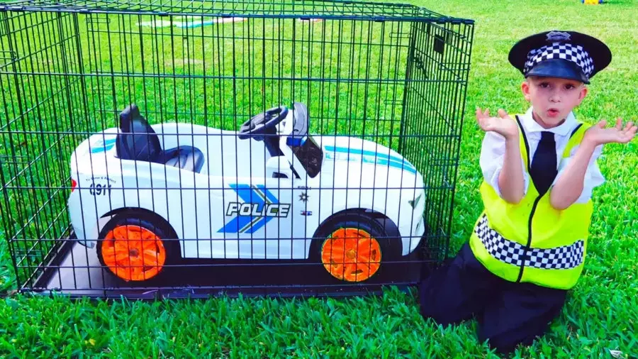 ولاد و نیکی طولانی-چالش ولاد و پلیس بازی-کارتون ولاد ونیکی جدید-برنامه کودک ولاد