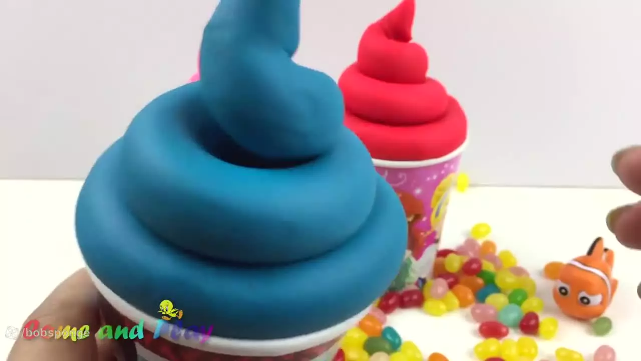 خمیر بازی کودکانه / خمیرهای بستنی رنگارنگ / اسباب بازی کیوت