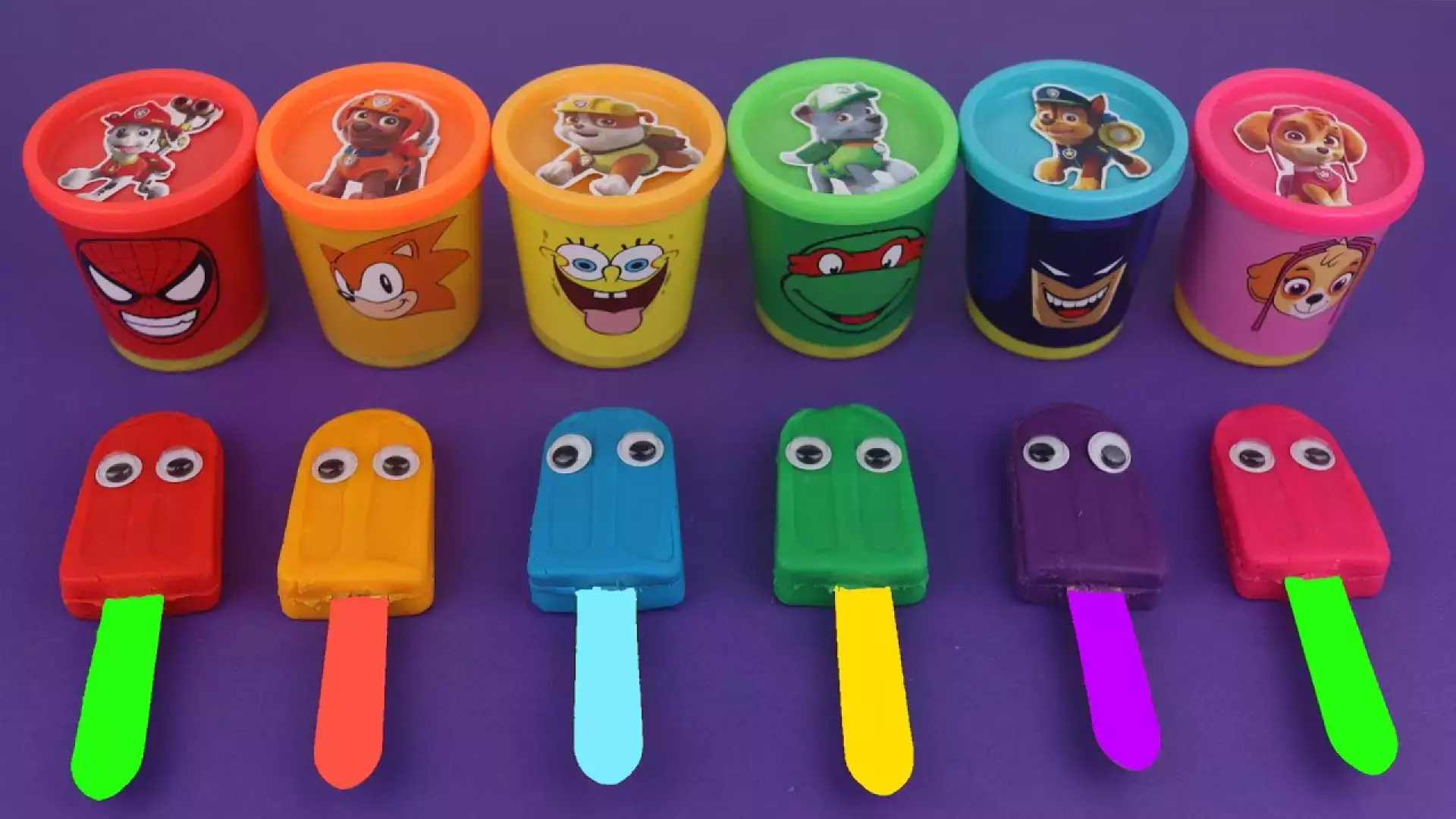 خمیر بازی کودکانه ؛ آموزش رنگها ؛ ساخت بستنی ؛ اسباب بازی کیوت