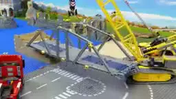 ماشین بازی کودکانه : بولدوزر کامیون و جرثقیل