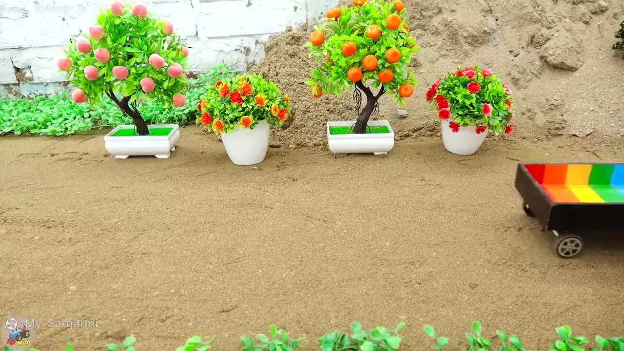 مجموعه ماشین های مختلف _ ساخت راه آهن قطار با بولدوزر _ ماشین بازی کودکانه