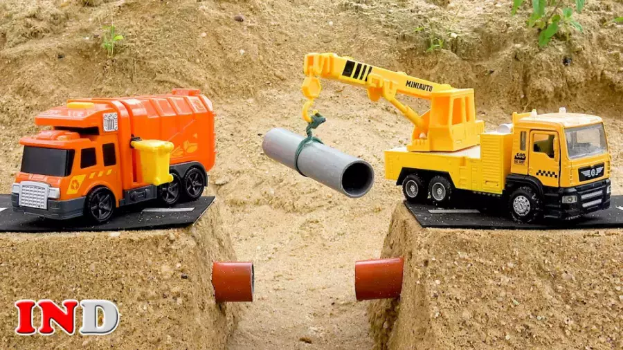 ماشین بازی - ماشین اسباب بازی - ساخت پل/بولدوزر/جرثقیل/کامیون