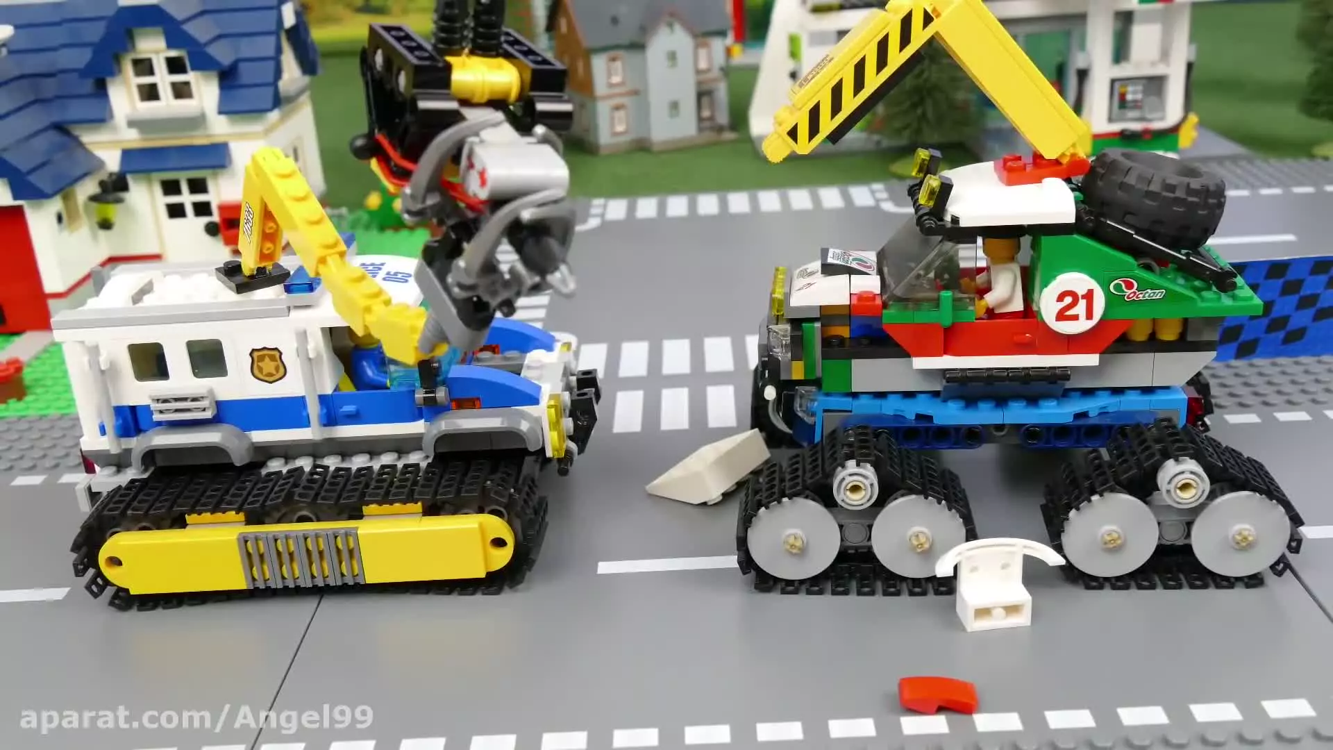 ماشین بازی - لگو بولدوزر - بیل مکانیکی - تراکتور - ماشین پلیس - ماشین هیولا