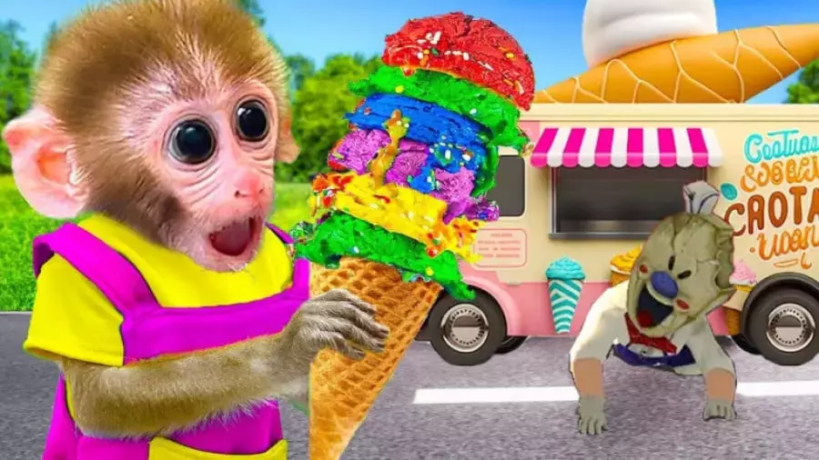 میمون کوچولو و بازی با بادکنک‌ها – داستانی خنده‌دار و رنگی