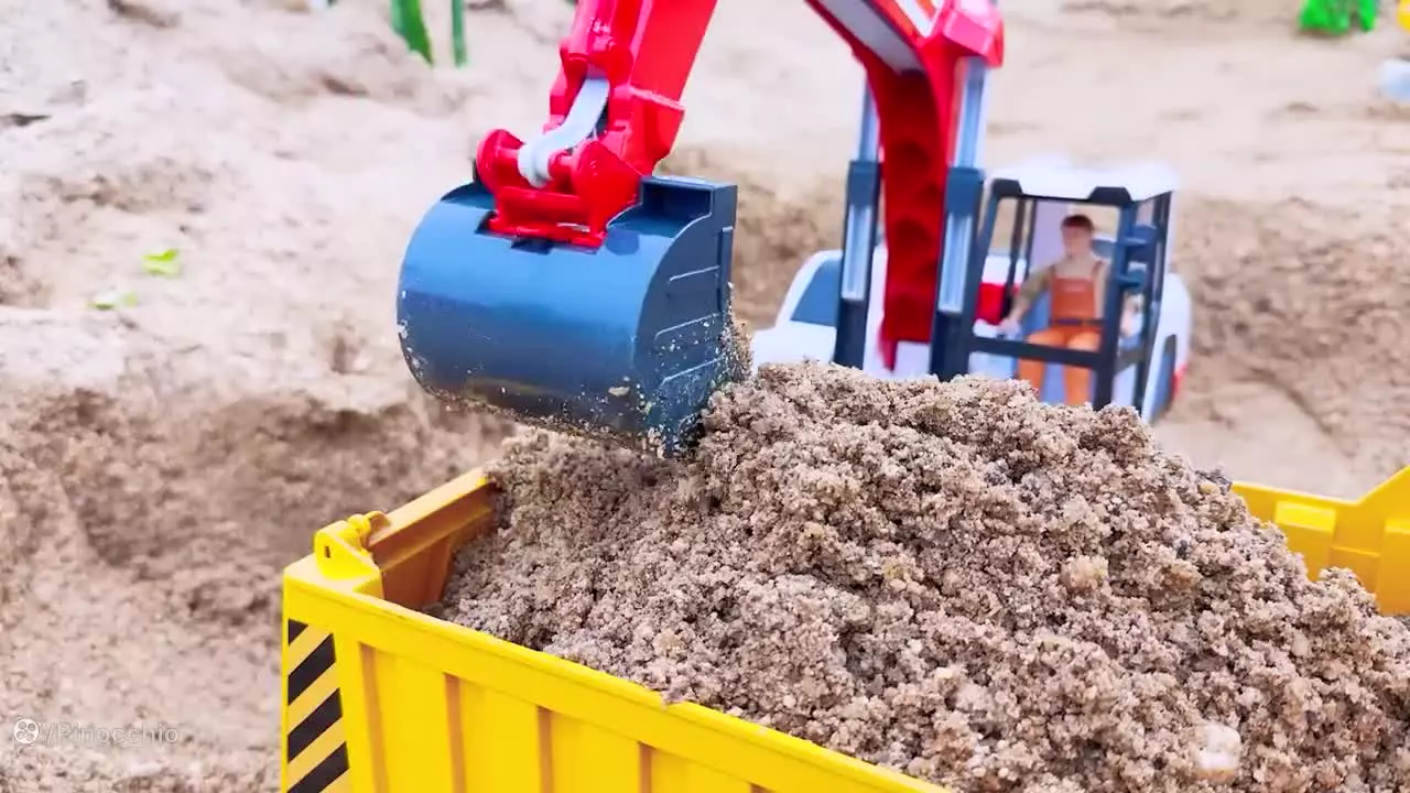 چالش ماشین بازی / بولدوزر /  ماشین پلیس / نجات وسایل نقلیه ساختمانی