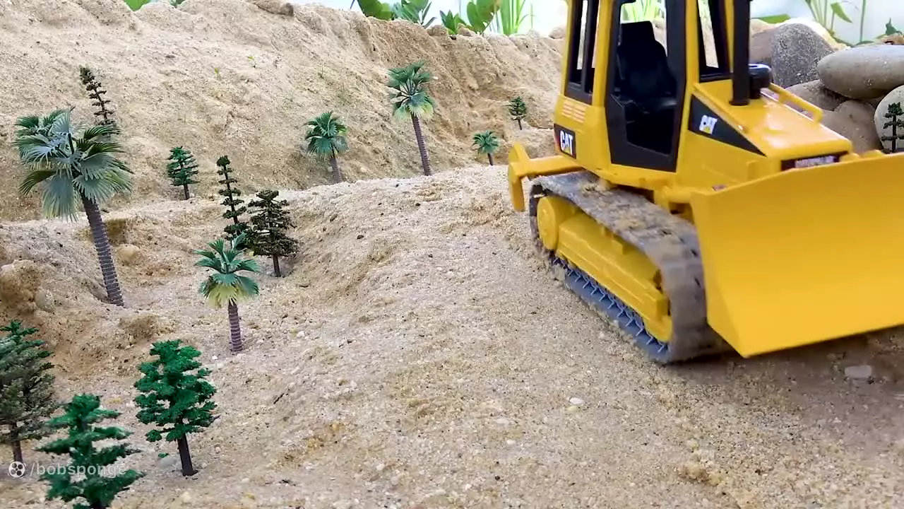 ساخت پل اسباب بازی، بیل مکانیکی، کمپرسی، تراکتور، بولدوزر ، ماشین بازی