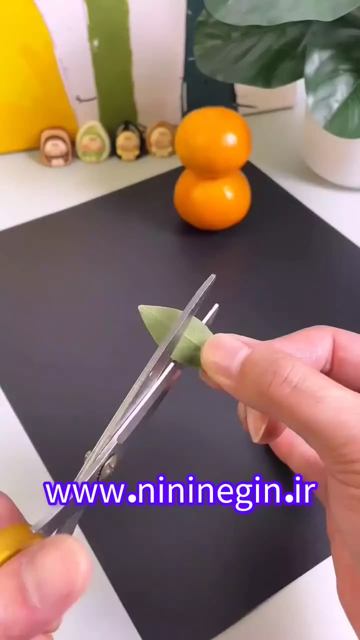 کاردستی گربه با نارنگی