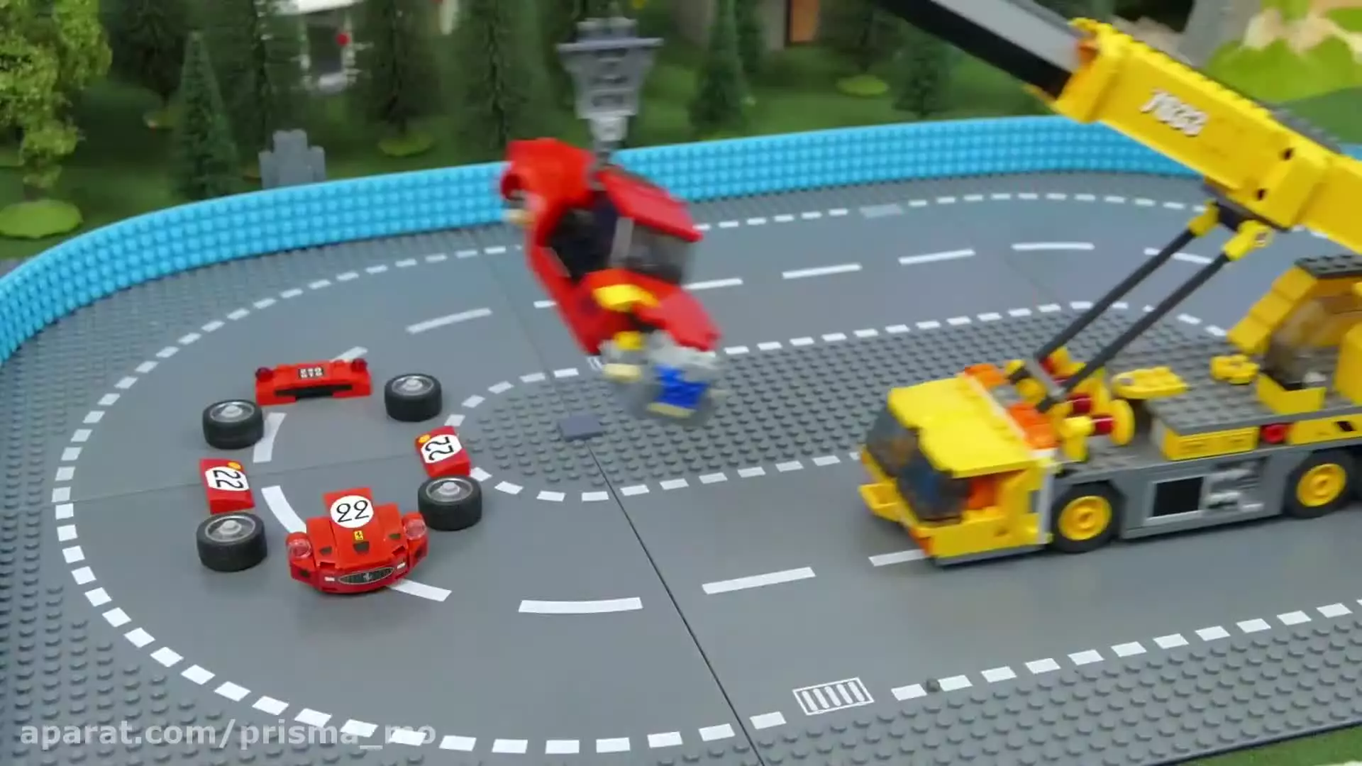 ماشین بازی / اسباب بازی / لگو بولدوزر، میکسر بتن، کامیون کمپرسی، جرثقیل