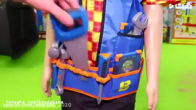 کارتون ماشین بازی اسباب بازی کودکانه جرثقیل بولدوزر تراکتور کامیون