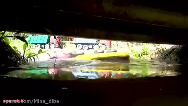 ماشین بازی کودکانه | اسباب بازی بولدوزر و بیل مکانیکی و کامیون