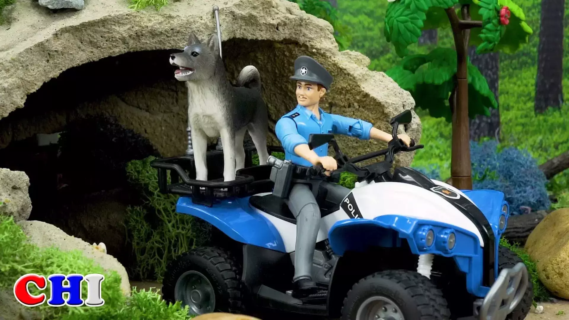 بیل مکانیکی اسباب بازی ، ماشین های پلیس بازی ، بولدوزر داستان های خنده دار