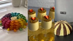 پخته انواعه کیک دسر و ژله رنگی