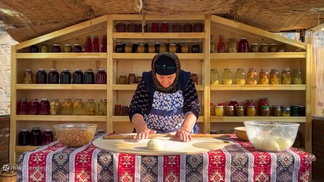 دستور غذای معروف ترکی از خمیر و گوشت چرخ کرده (مانتی) در روستا! | زندگی روستایی