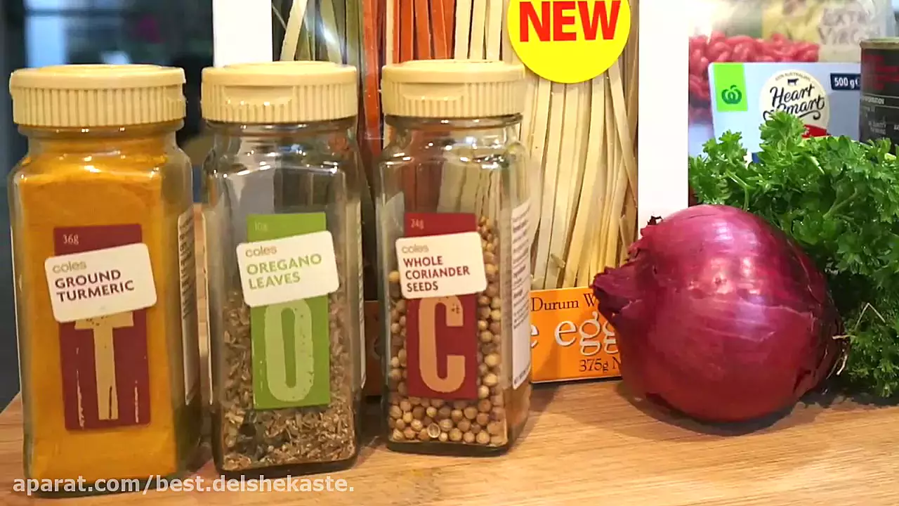 غذای آسان و خوشمزه - طرز تهیه پاستا گوشت قلقلی با سس گوجه فرنگی