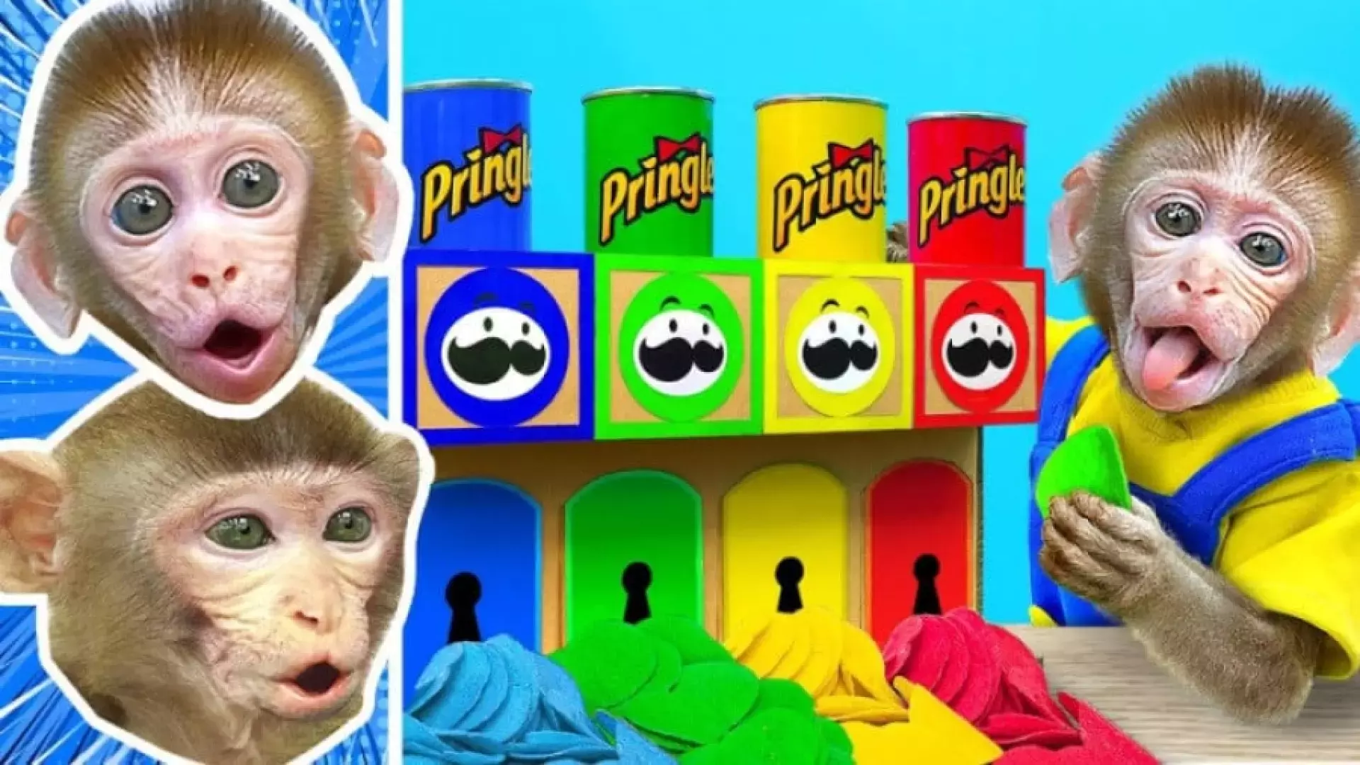 کارتون بچه میمون جدید | ماجرای خنده دار شیرینی خوردن و دندون درد