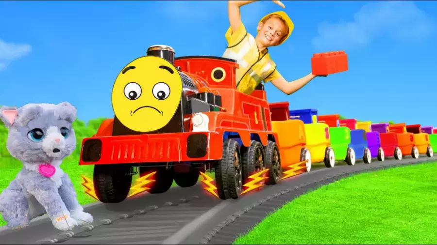 ماشین بازی کودکانه _ برنامه کودک ماشین بازی _  بچه ها سوار قطار الفبا می شوند