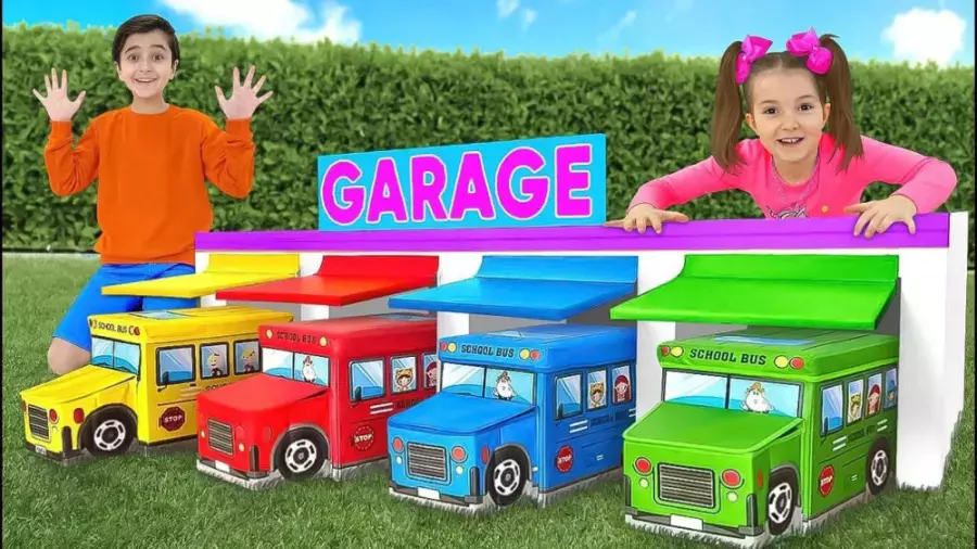 ساشا جدید - برنامه کودک - ماشین بازی اتوبوس زرد - کودک سرگرمی تفریحی