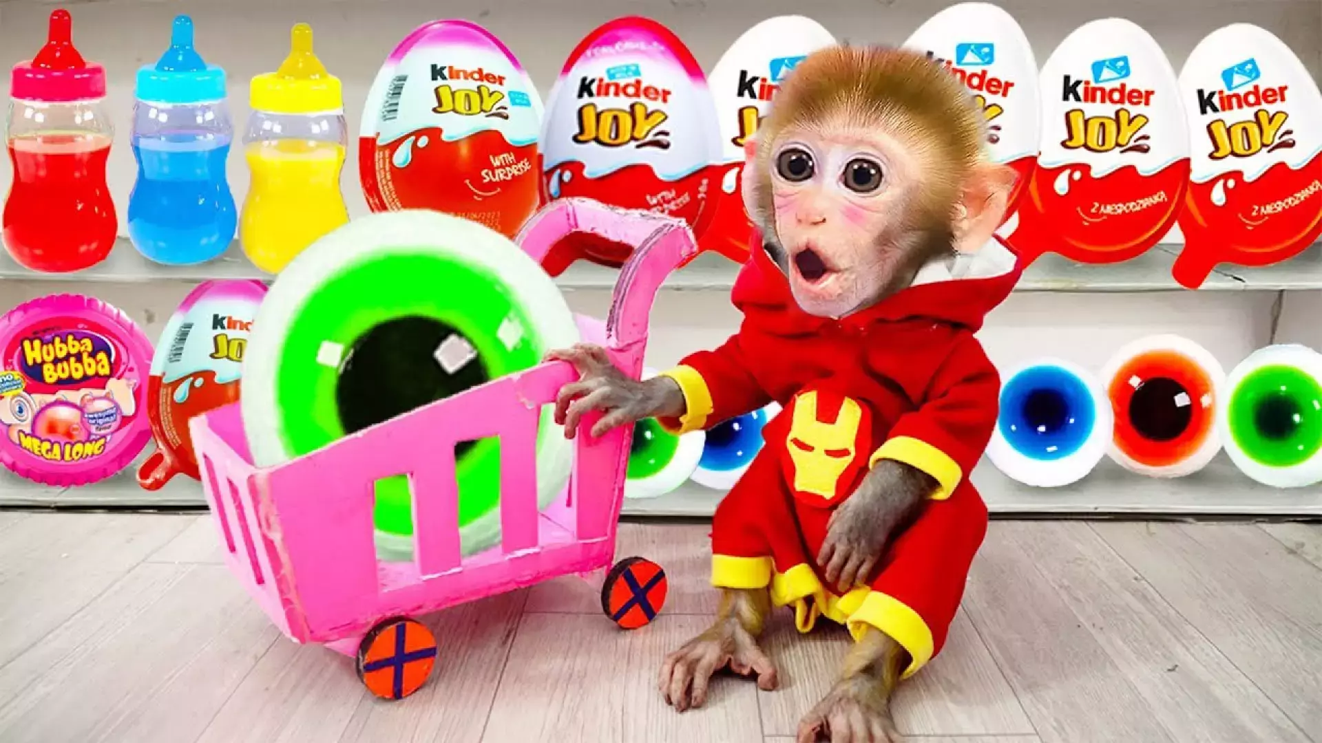 کارتون بچه میمون بامزه جدید | ماجراهای بچه میمون و تخم مرغ شانسی