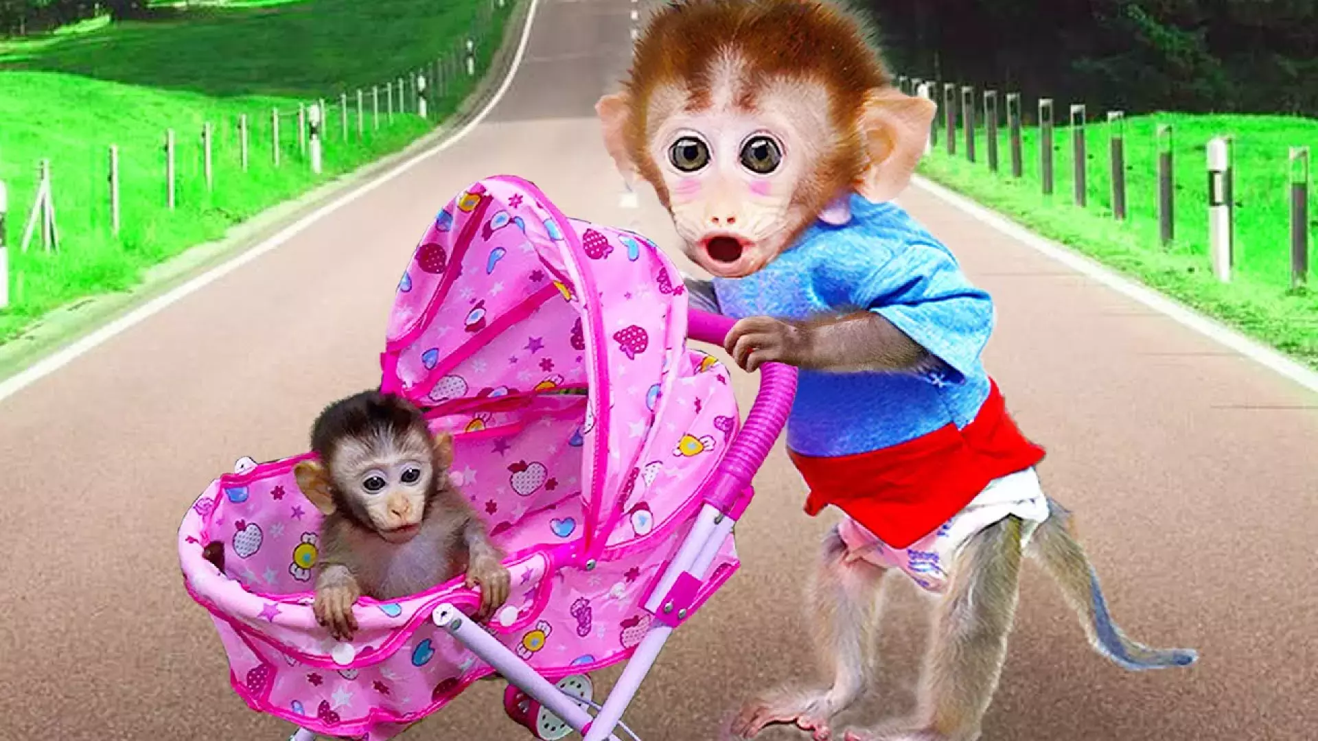 انیمیشن آموزشی میمون بازیگوش | چالش بچه میمون و گدازه های آتش