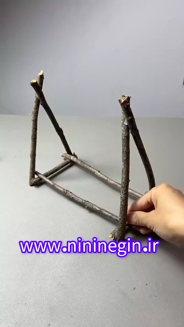 کاردستی تاب با شاخه درخت