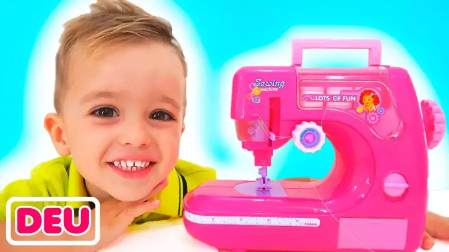 ولاد و نیکی-چالش جدید چرخ خیاطی-برنامه کودک ولادو نیکی جدید-سرگرمی کارتون ولاد