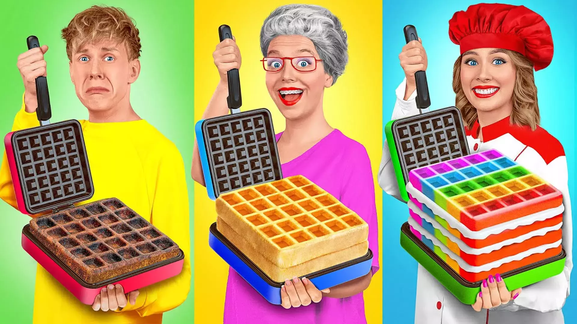 چالش خنده دار جدید _ چالش غذا خوری کودکان_ غذاهای بزرگ، متوسط- چالش جدید