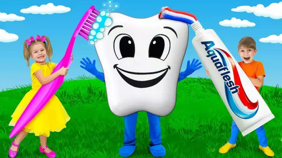 برنامه کودک ساشا و آنیتا | داستان مسواک زدن کودکان