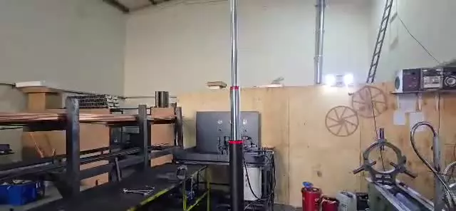 تست برگشت و جمع‌شدن جک تلسکوپی دوطرفه