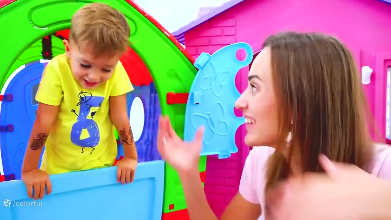 ولاد و نیکی-نیکی چالش جدید مامان و کریس-کارتون ولاد ونیکی جدید- کودک ولادو نیکی