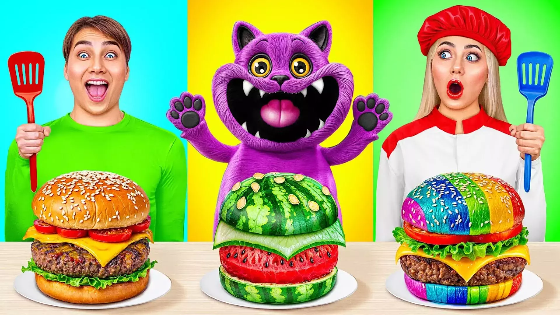 چالش غذایی سه نفره طولانی جدید ، ببین چی شد سرگرمی جدید