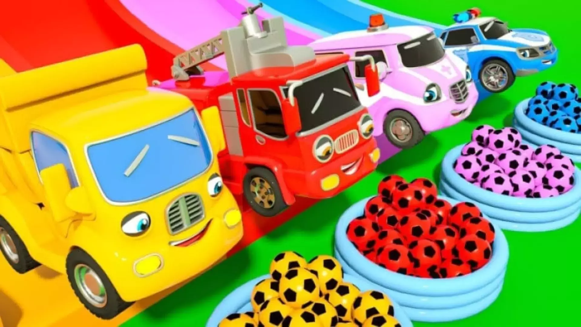 کارتون ماشین بازی رنگارنگ / ماشین بازی کودکانه جدید / ماشین بازی