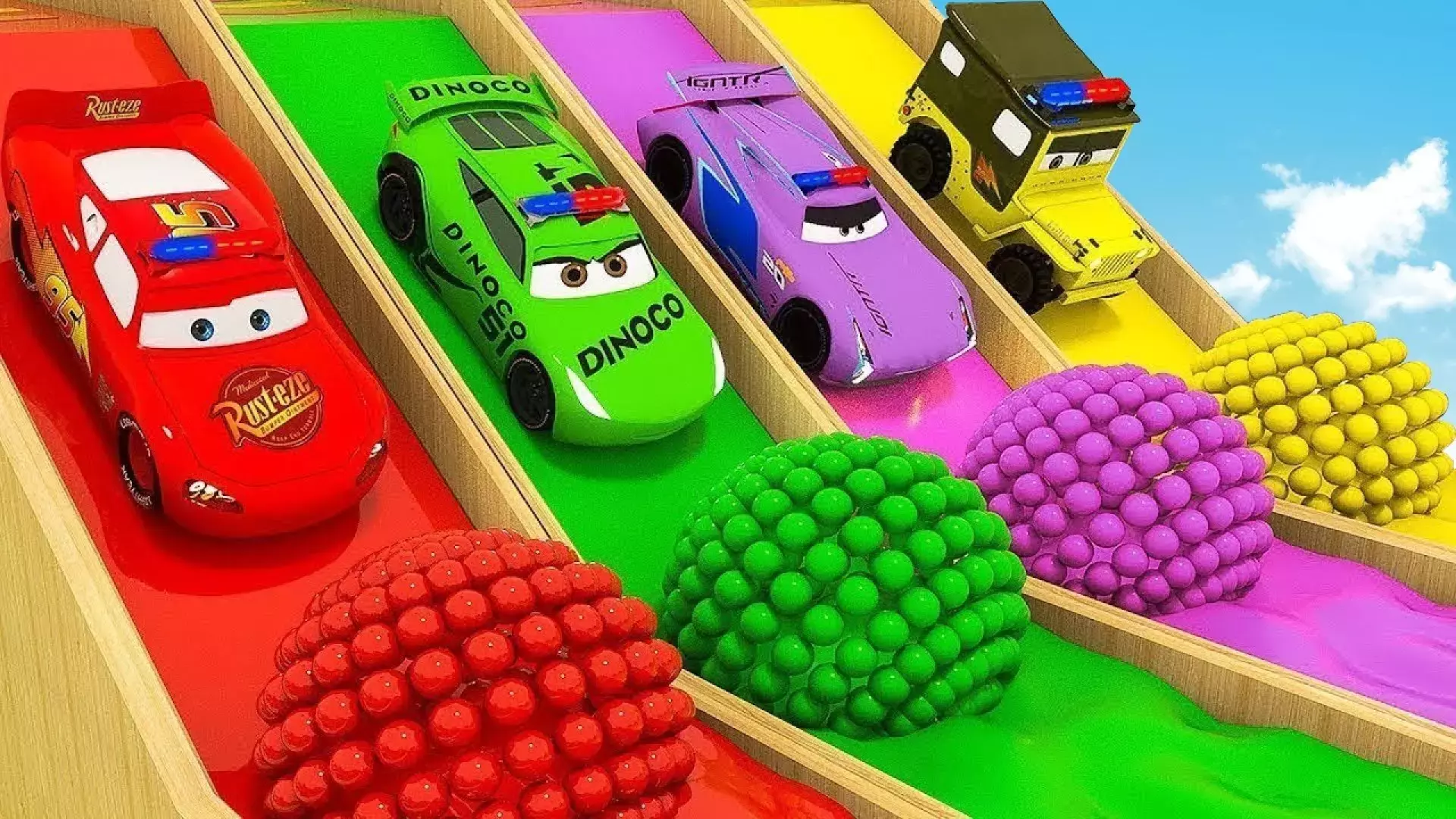 رانندگی شبانه با مک کویین در منطقه ترسناک ماشین بازی کودکانه جدید و سرگرمی