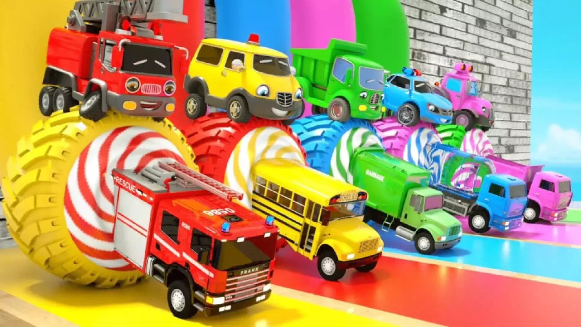 ماشین بازی کودکانه جدید - ماشین بازی رنگارنگ کودکانه - برنامه کودک جدید