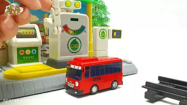 فیلم ماشین بازی کودکانه جدید : مسیر راه آهن : اتوبوس های کوچولو