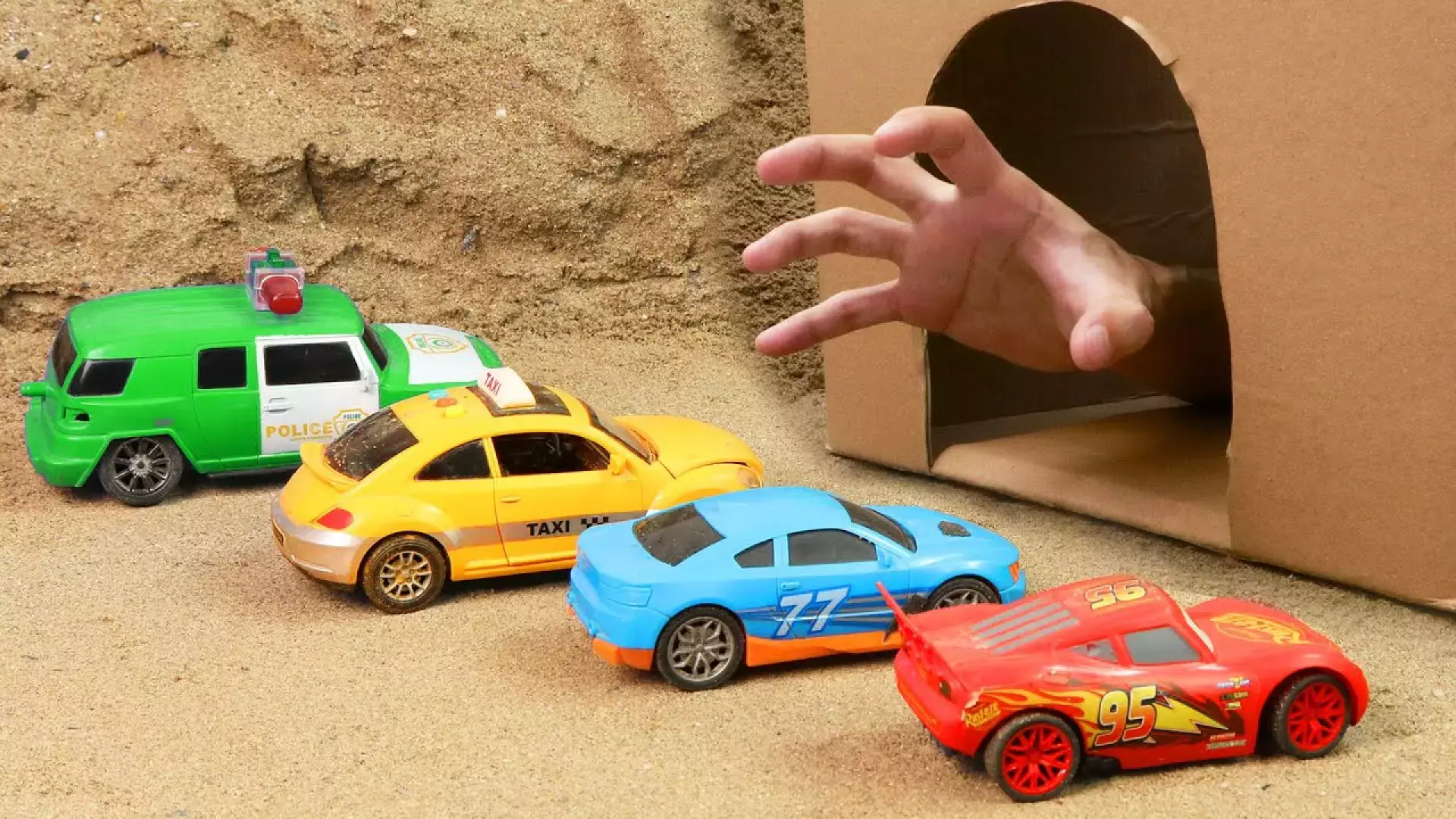 کارتون ماشین بازی-ماشین بازی طولانی-ماشین اسباب بازی کودکانه جدید-ماشین پلیس