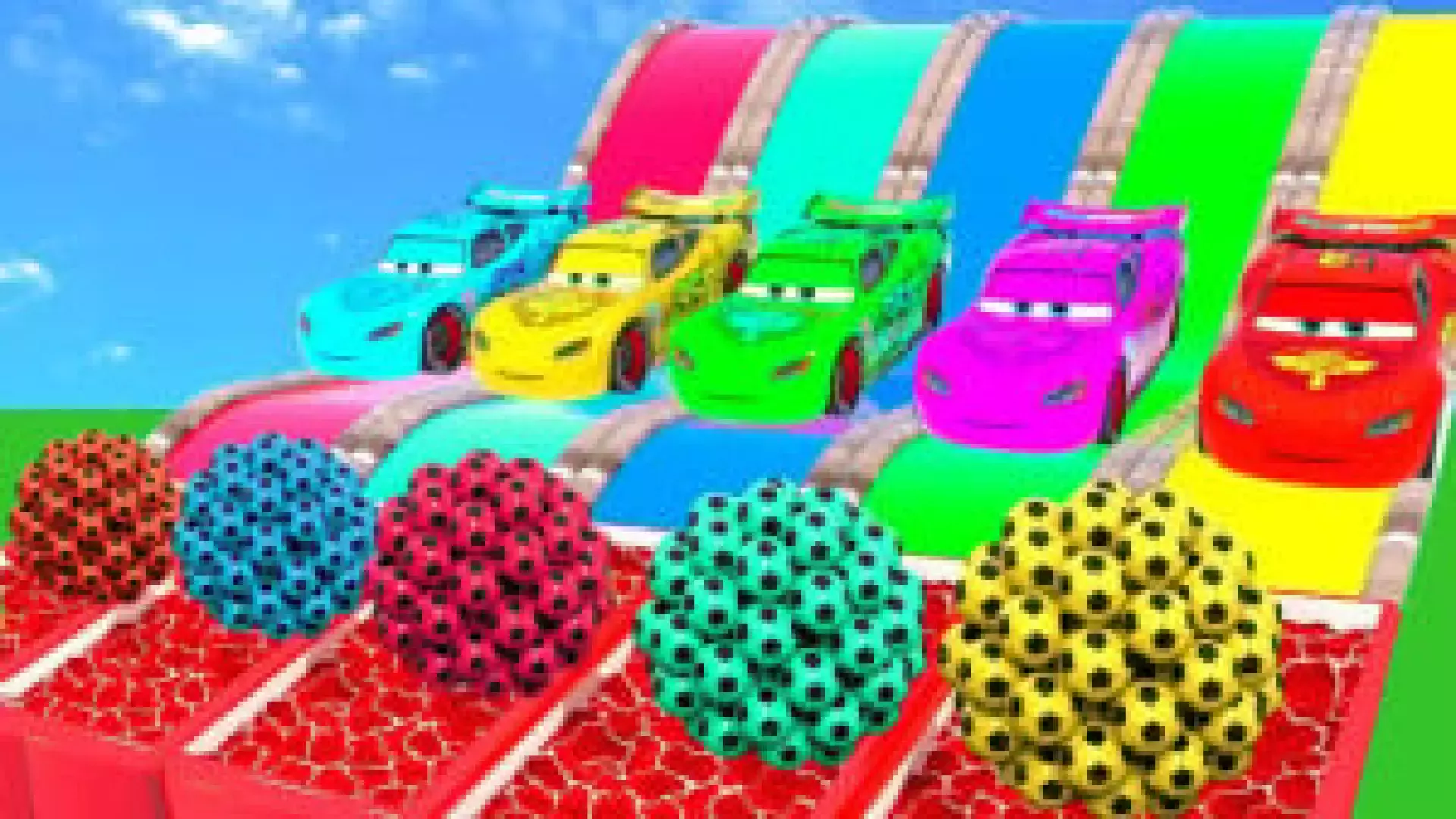 ماشین بازی کودکانه جدید ـ ماشین بازی رنگارنگ ـ اتاق رنگ ماشین ها