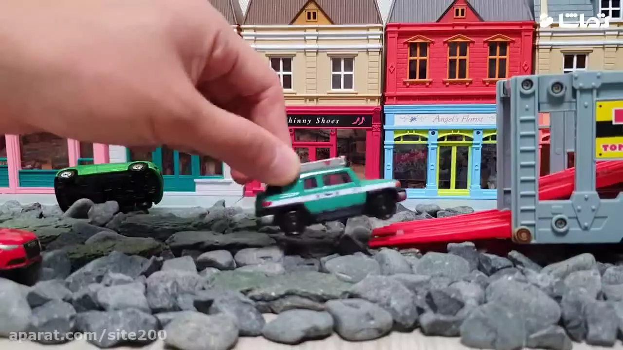 ماشین بازی کودکانه جدید پسرانه : سنگی شدن جاده قدیمی